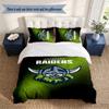 Canberra Raiders 3‑Piece Bedding Set Soft Microfiber Duvet Cover Pillowcases Comfortable Bed Linen for Bedroom Decoration