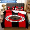 3PCS Genkelbigli Club Sports Bedding Set 2D Printing (Includes 1 Duvet Cover + 2 Pillowcases Coreless), Bedroom decor,Fan gift
