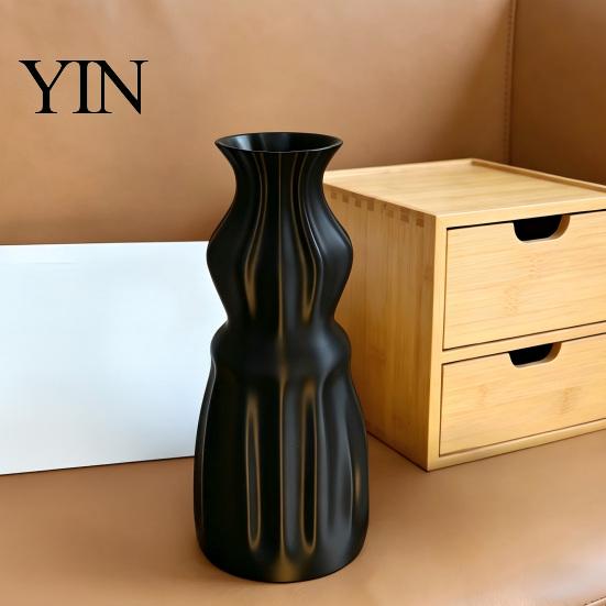 Creative Interior Decoration 3D Printed Flower Vase, Modern Decorative Minimalist Container, Eco Friendly PLA Table Decor Floral Arrangement