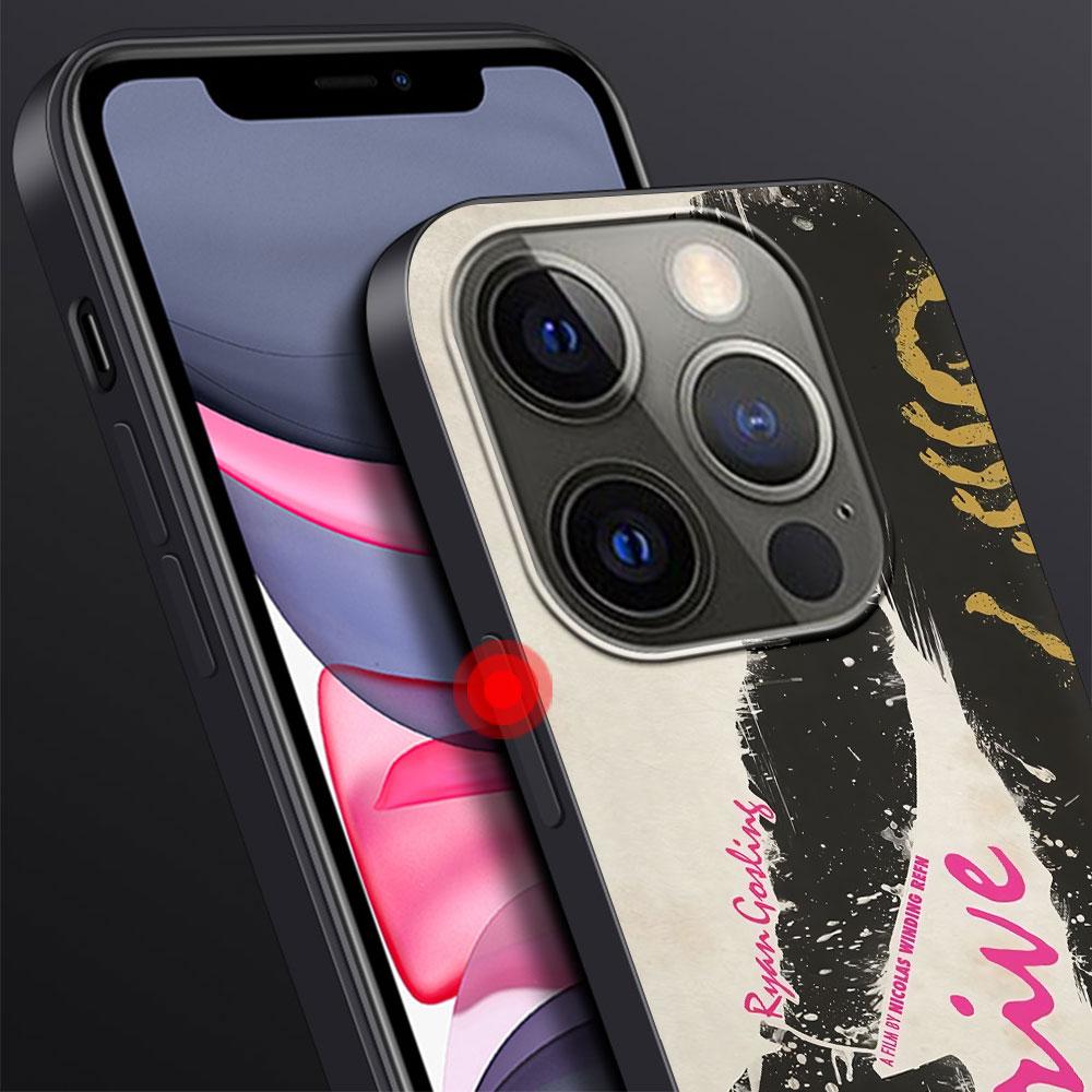 Чехол для телефона Apple iPhone 14 11 16 Plus X XS 13 12 XR 15 Pro Max, силиконовый, черный, мягкий, с принтом фильма "Драйв" с Райаном Гослингом, арт-кейс
