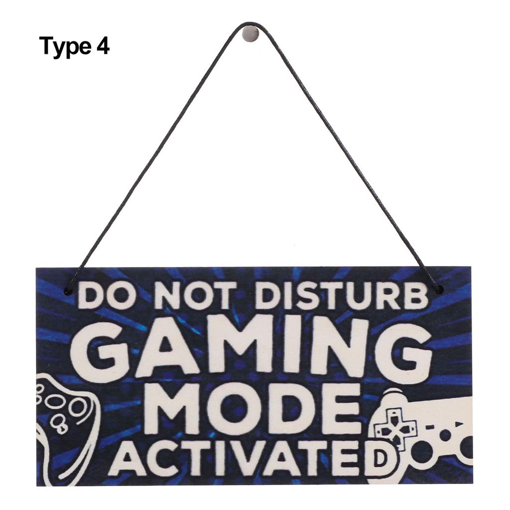 Boys Girls Game Ornaments Gaming Room Sign Wood Plaque I'm Gamer Do Not Disturb Hanging Pendant