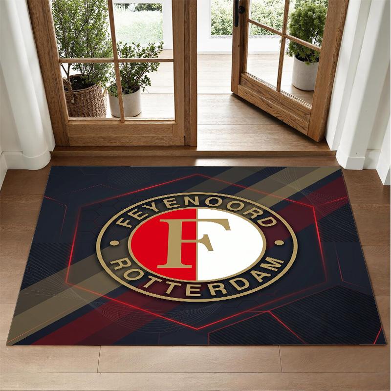 Feyenoord Design Crystal Velvet Rug Soft Decorative Mat for Bedroom Entrance
