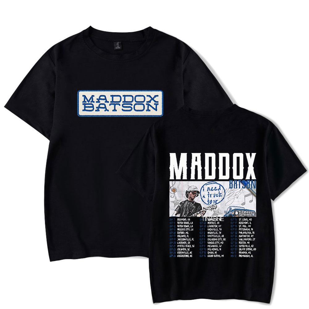 Футболка Maddox Batson Модная с принтом Мне Нужен Грузовик Тур Лето Харадзюку Мужские Футболки С коротким рукавом Мужская уличная одежда