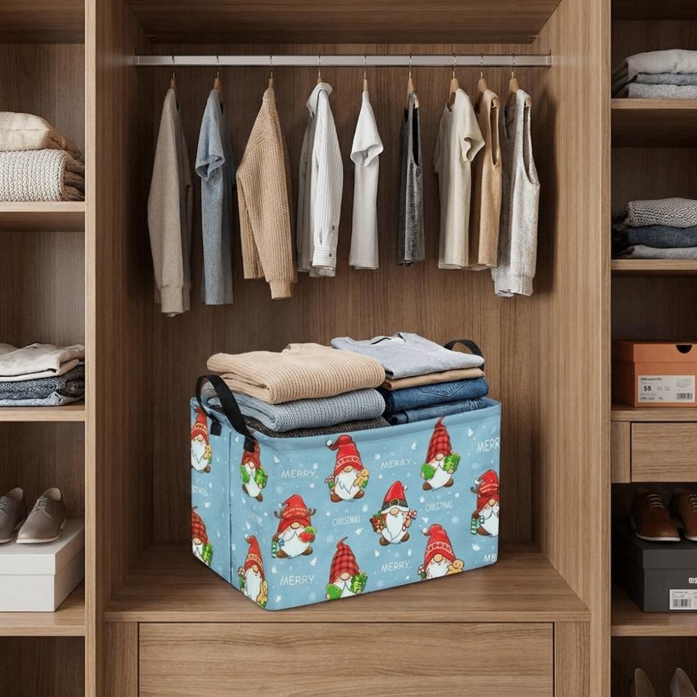 Rectangular Gnome Storage Basket Oxford Cloth Christmas Gift Storage Box Desktop Organizer