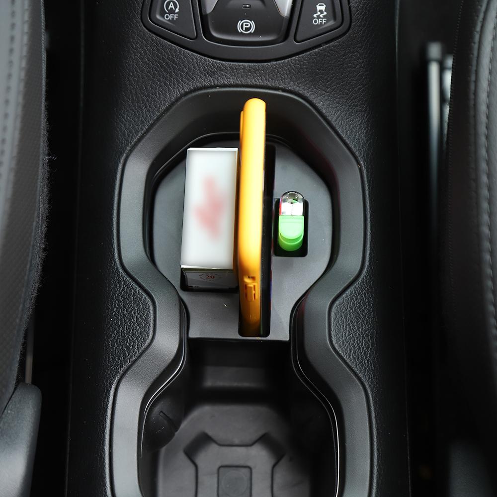 Подстаканник Ящик для хранения Органайзер Контейнер Для Jeep Renegade 2016 и новее Аксессуары для интерьера автомобиля