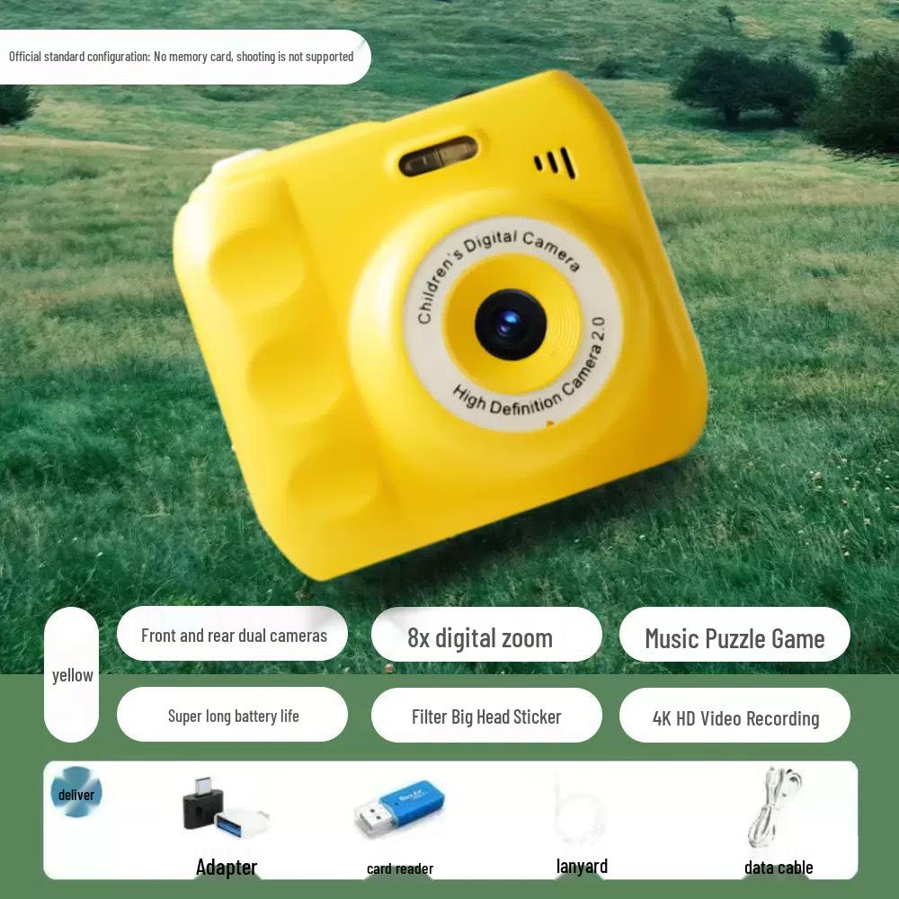 HD Dual-Camera Instant Digital Camera for Campus Students with Photo Transfer to Phone