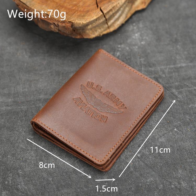 Leather Handmade Driver'S License Bag, Genuine Leather Men'S Driver'S License, Driving License Two-In-One Card Bag, Id Bag.