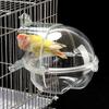 Parrot Bath 3 In 1 Hanging Birds Bath Transparent Parrot House Birdcage Bathing Box for Lovebirds Finches Parakeets