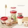 560ml Yoghurt Pots With Topping Oats Jars New Cereal And Milk On The Go Container  Office Workers