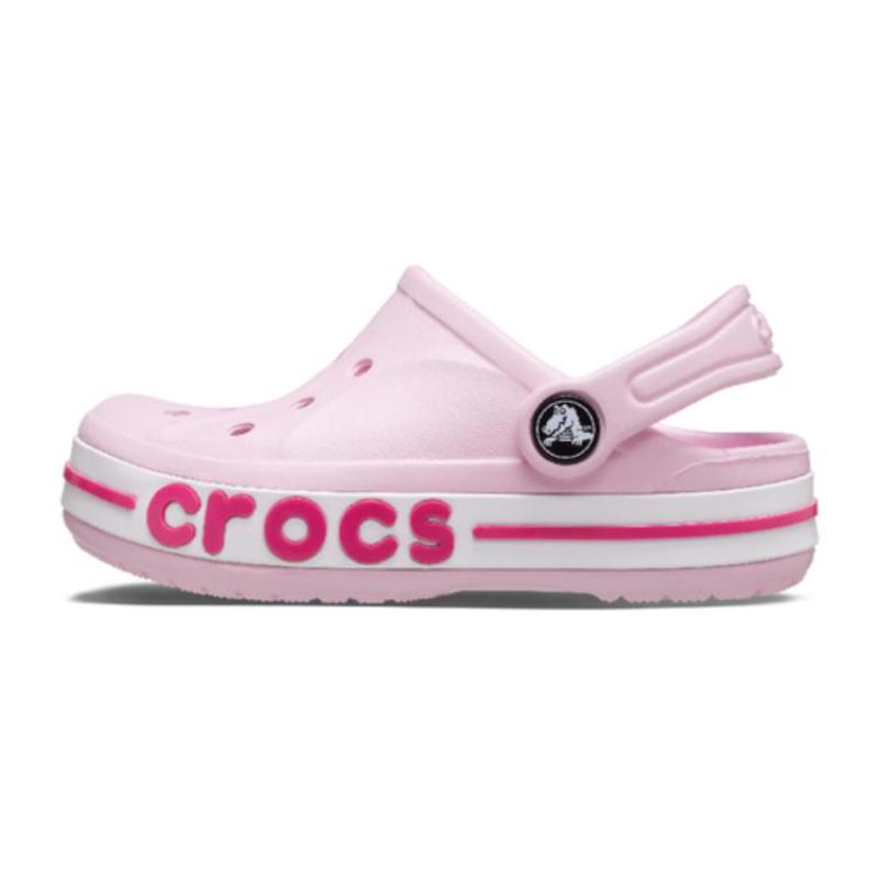 Crocs Bayaband Удобные и Универсальные Нескользящие Дышащие Детские Сандалии Розовые Детская Модель