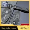 Valve Stems Caps For VOLKSWAGEN VW Car Smart Zinc Alloy Key Case Cover Keychain Shell For VW Volkswagen Touareg 2011 2012 2013 2 zq7