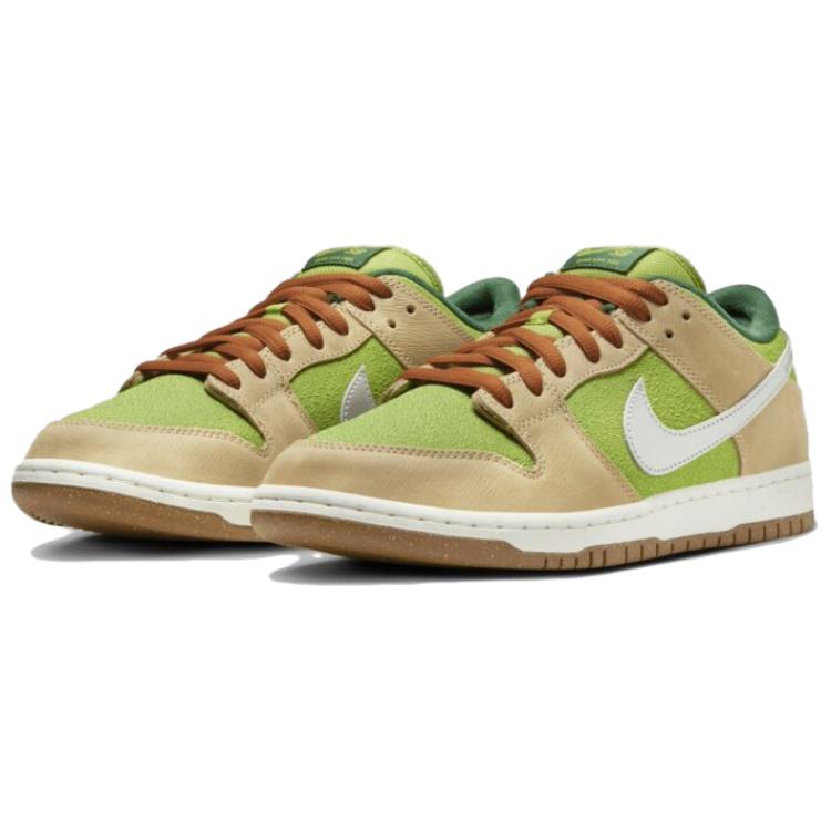 Nike Кроссовки унисекс Dunk Low Pro SB Escargot Green Sesame Metallic-Silver FQ7585-200