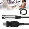 Microphone Mic Link Cable Adapter USB To XLR Microphone Link Cable Cord 3 Meter