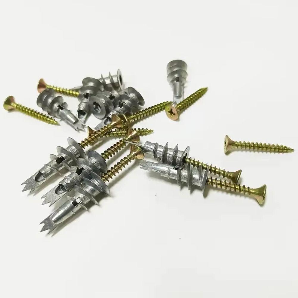 54pcs Prevent Loose Screw Assortment Kit Self-Drilling Wall Screws Set Home Improvement