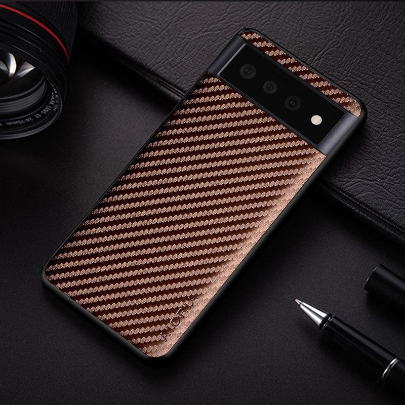 Lightweight Thin Carbon Fiber Case For Google Pixel 7 6 8 Pro 6a 7a Pixel6 Pixel7 Pixel6pro Pixel6a Pixel8 Protective Bag Cover