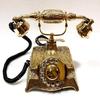 Коллекционный антикварный телефон из массива дерева, потрясающий старинный рабочий телефон махараджи
