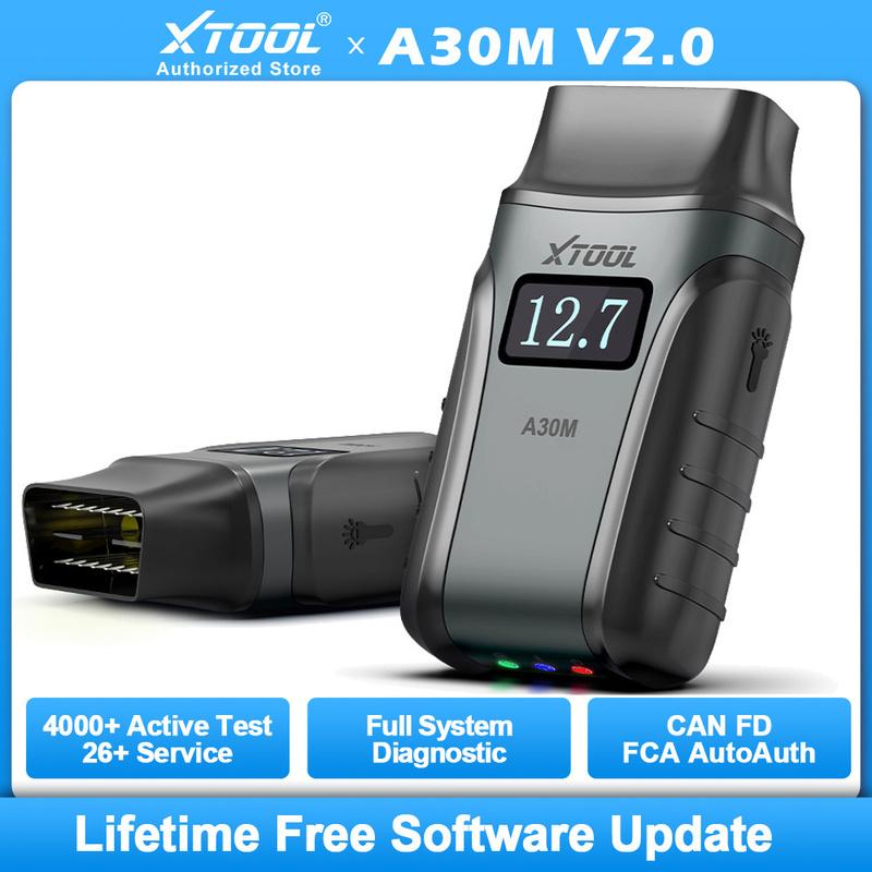 2026 XTOOL Anyscan A30M V2.0 Hot Version Update From A30D OBD2 BT Diagnostic Tools All Car Full System Bi-directional 26+ Reset