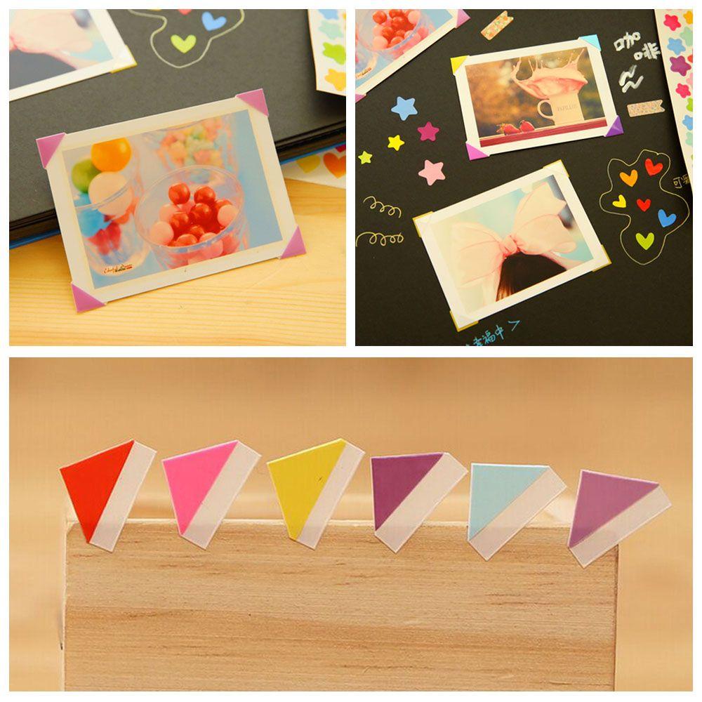 10 sheets New Handmade Vintage Scrapbooking Photo Corner Protectors Album Picture Frame Stickers