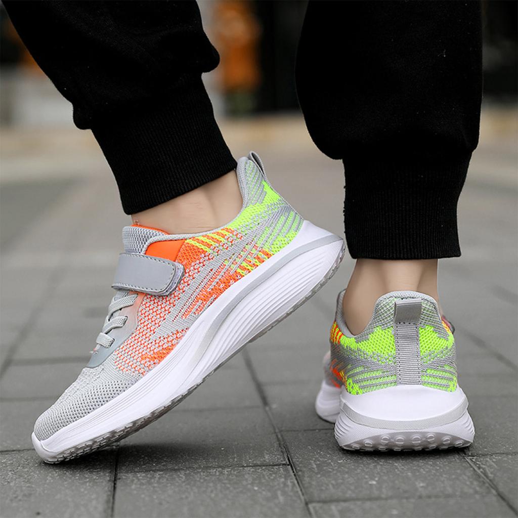 Детская модная спортивная обувь для дома, кроссовки для тренировок, легкие дышащие сетчатые кроссовки для шоссейного бега с толстой подошвой