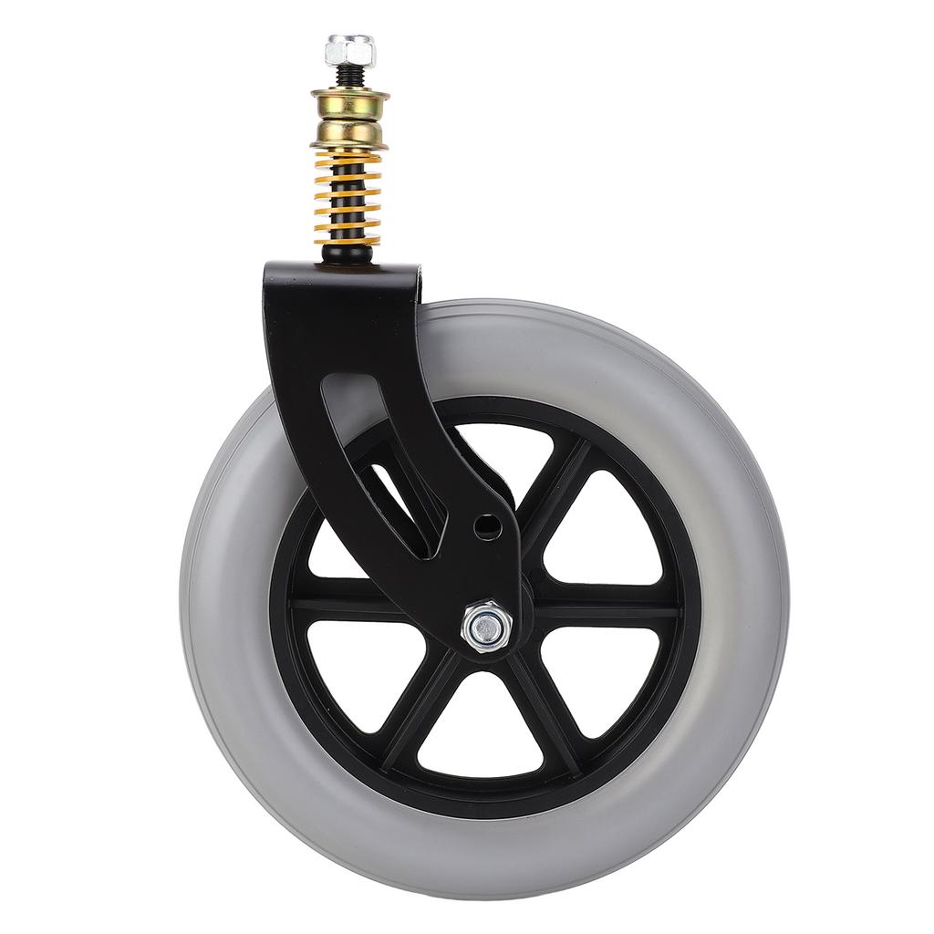 Колесо для инвалидной коляски, переднее, универсальное, полиуретановая ступица, сплошная пружина, амортизатор, колесо 10 X 2 дюйма