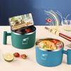 С крышкой миска для лапши быстрого приготовления изолированная коробка для обеда нержавеющая сталь миска для рамена студенческое общежитие