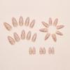 24pcs French Fake Nails Long Almond Press on Nails Manicure Nail Tips  DIY