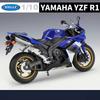 Welly 1/10 YAMAHA YZF-R1 Сплав Гоночный Мотоцикл Модель Симуляция Литой Металлический Мотоцикл Модель Коллекция Детская Игрушка Подарки