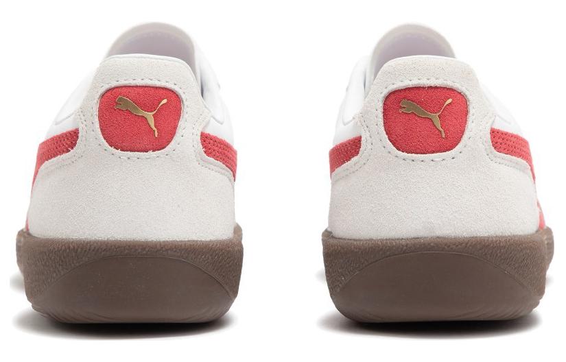 Puma Палермо Кожаный Пума Белый Парно-Серый Клубный Красный