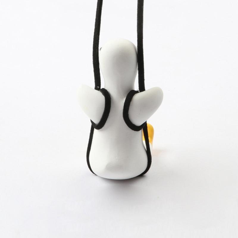 1 шт. подвеска-качели в виде маленькой утки с веревкой для подвешивания, сумка для украшения автомобиля, личные вещи, приносящие удачу, необычное украшение для дома