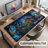 Mushroom Forest Theme Customized Mouse Pad Personalized Print Name Text Desk Mat For Home Office Table Decor