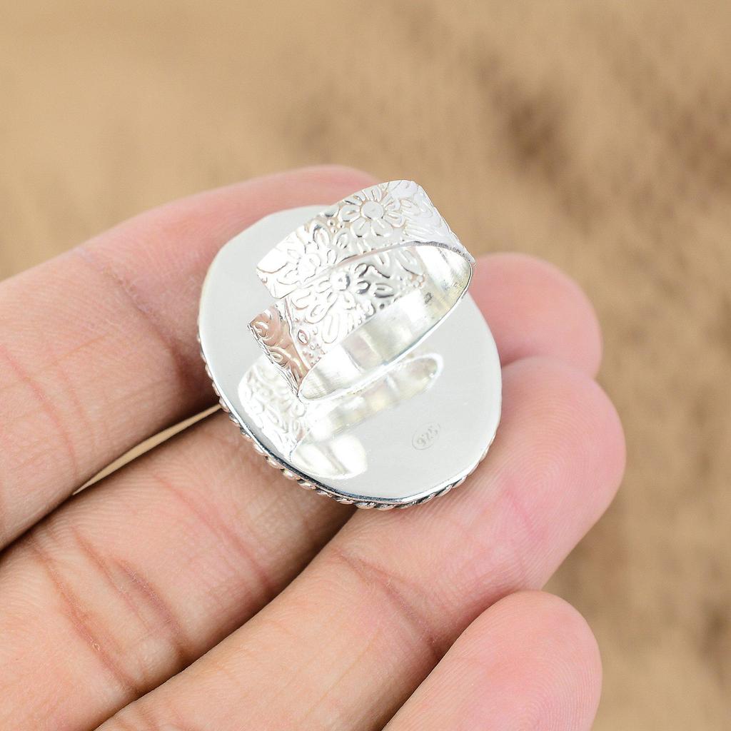 Натуральный африканский аметист, кольцо с несколькими камнями, регулируемое, серебро 925 пробы, для женщин