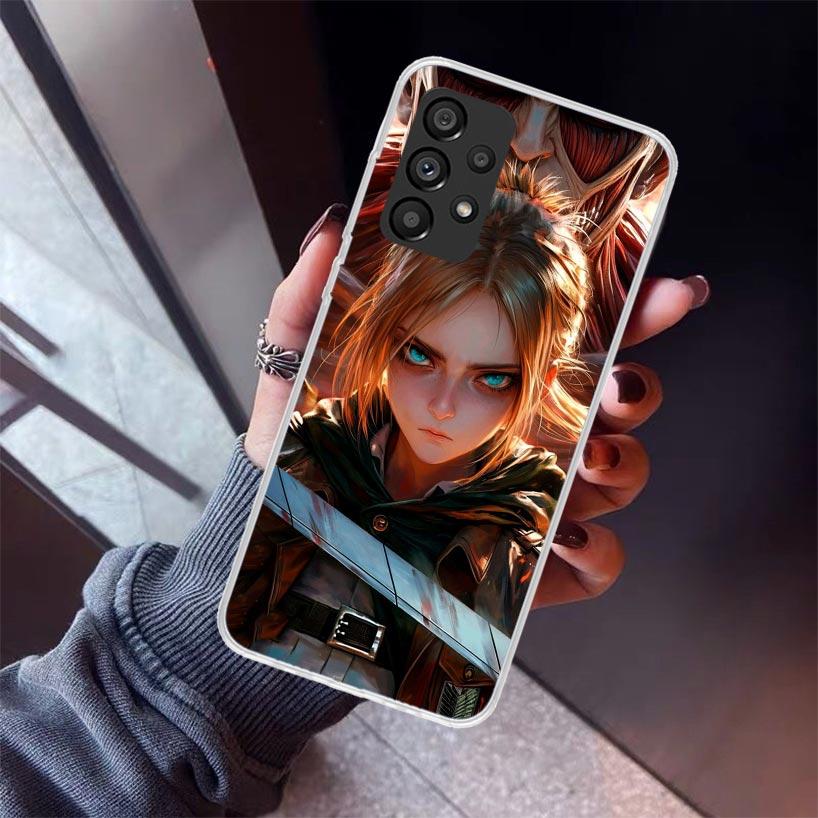 A-Attack on T-Titan Annie Mikasa Phone Case For Samsung Galaxy A17 A57 A37 A16 A26 A36 A56 A15 A25 A35 A55 A14 A13 A54 A53 A34 A
