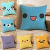Cartoon Abstract Animal Expression Pattern Pillow Case Printing Pillowcase Living Room Sofa Cushion Cover Bedroom Room Decor