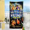 Wrestlemania Personalized Text Beach Towel High Absorbency & Quick-Dry Ideal for Travel Outdoor Swim Pool Yoga Surf Camping Hiking Gym Gift Holiday
