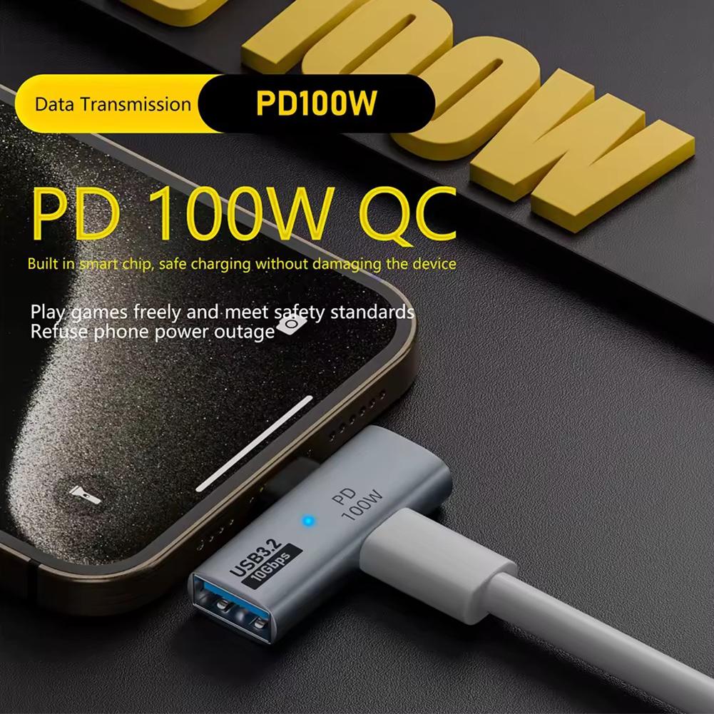 Адаптер USB Type-C OTG 2в1 с зарядкой PD 100 Вт для Steam TV для Macbook Deck Mobile P P7E8