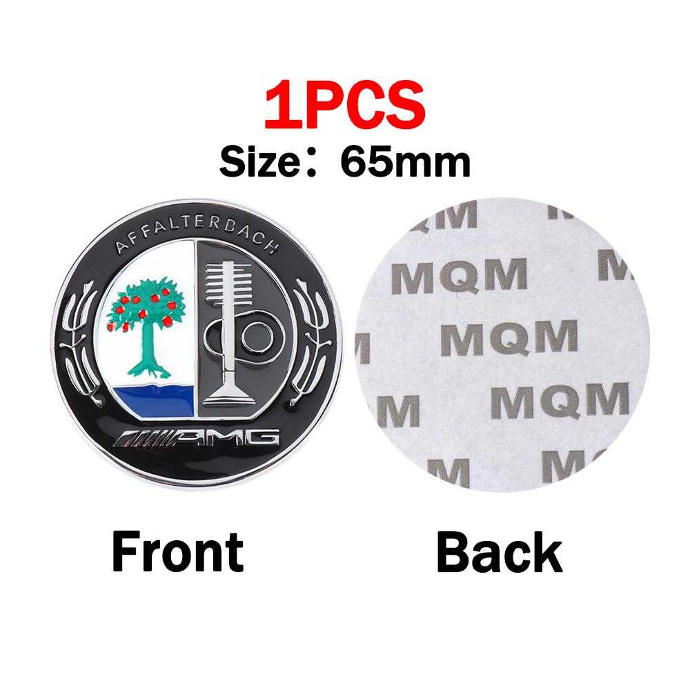 1Pcs 45/65MM Car Metal Side Body C-pillar Sticker Trunk Badge For Mercedes Benz A B C R G Class AMG W211 W204 W210 W251 CLA GLA
