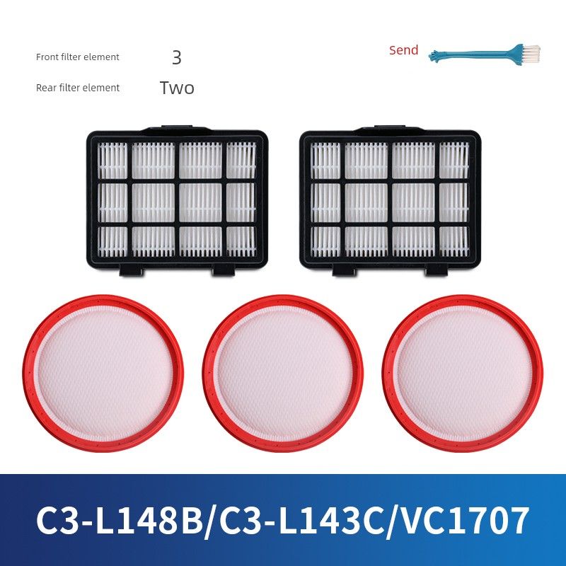 Suitable for Midea Vacuum Cleaner Accessories C3-l148b Strainer C3-L143C/Vc1707 Cotton Filter HEPA Filter Element