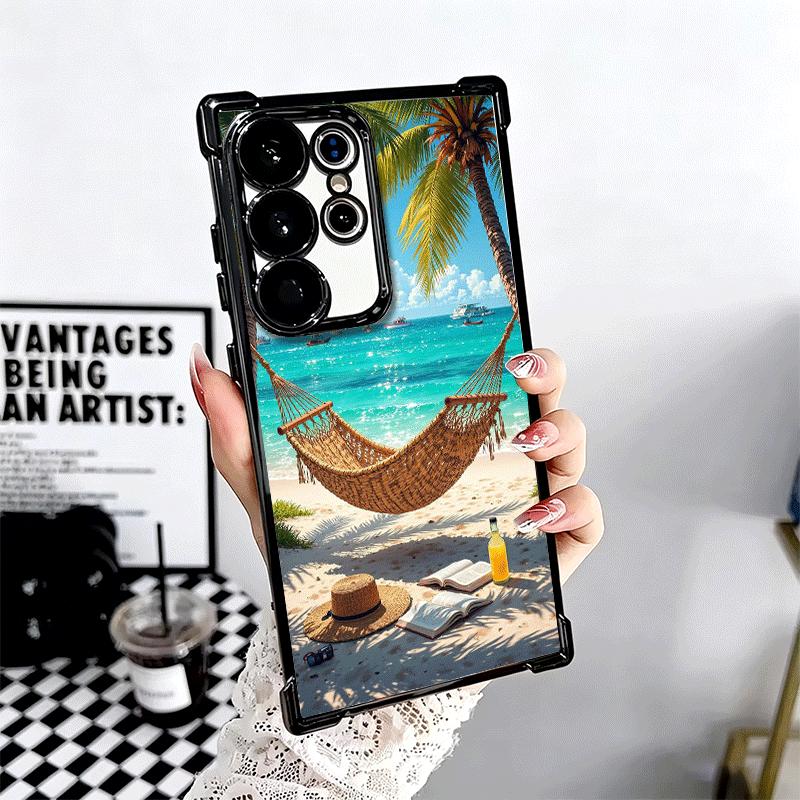 Летний Пляж Море Пальма Отпуск Покрытие Чехол Для Телефона Для Samsung Galaxy S24 S25 FE S26 Edge S23 Ultra S22 S21 Plus S20 Anti-Fa