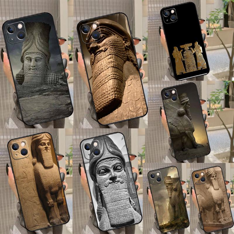 Ламассу Ассирийская Месопотамская Чехол для Телефона Для iPhone 17 17Air 16 15 14 13 11 12 Pro Max 12 13 Mini 16E Ударопрочный Чехол