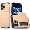 Кошелек Push Pull Слот для карт Роскошный однотонный чехол для телефона для iPhone 16 Pro Max E 14 11 12 13 15 Pro Max Mini Бампер Задняя крышка