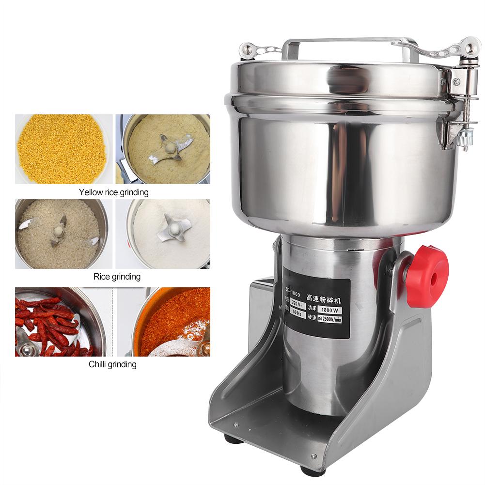 1000 г Мини-электрическая кофемолка Бытовая машина для сухого помола цельного зерна и китайских трав