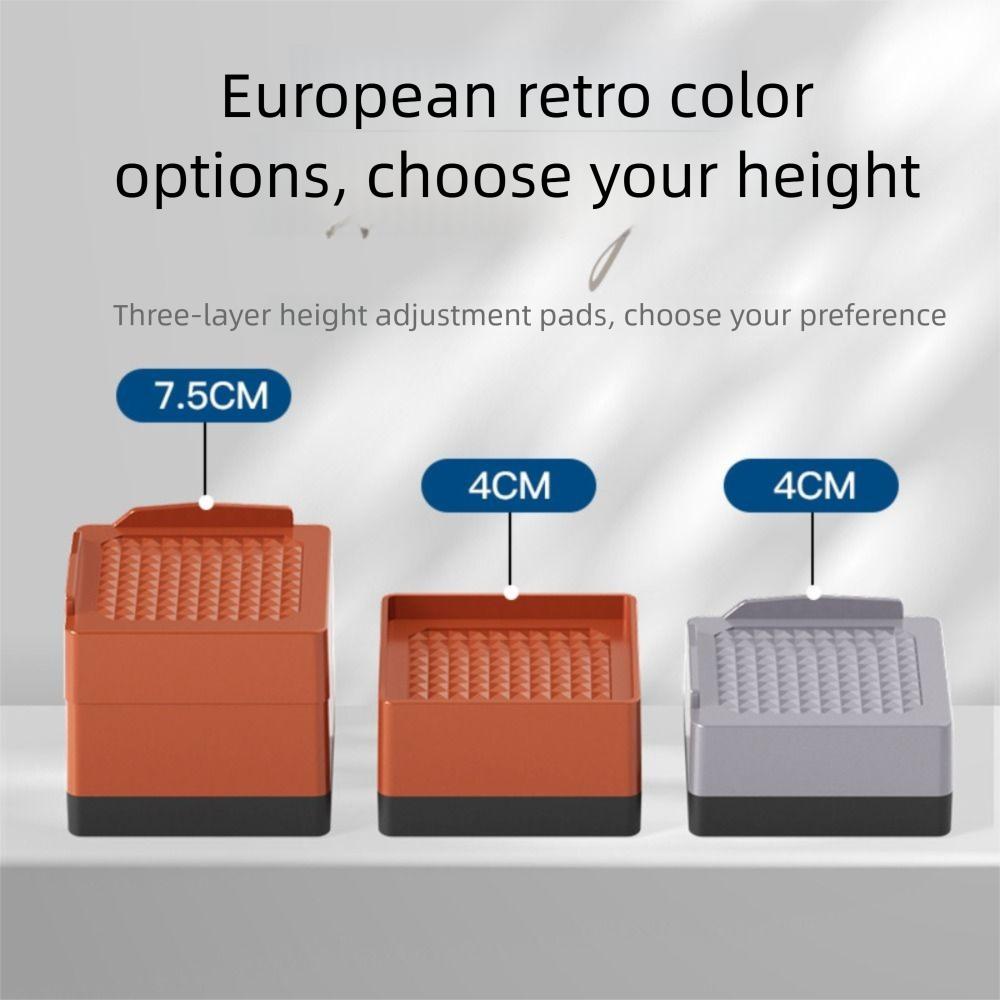 Квадратные подставки для кровати, подставки для мебели, сверхпрочный подъемник для кровати, подъемники для кровати, подставки, ножки для стола, дивана, стула
