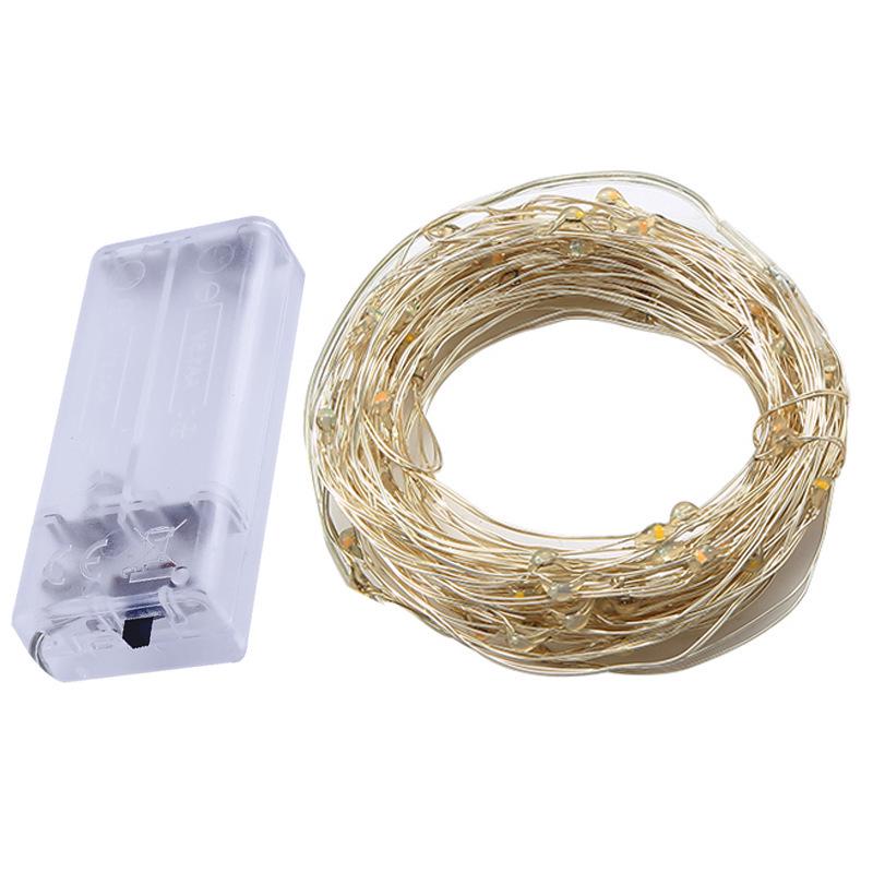LED Wave Ball Copper Wire Light String: Flashing Decorative Lights with Battery Box for Gift Box and Toy Display