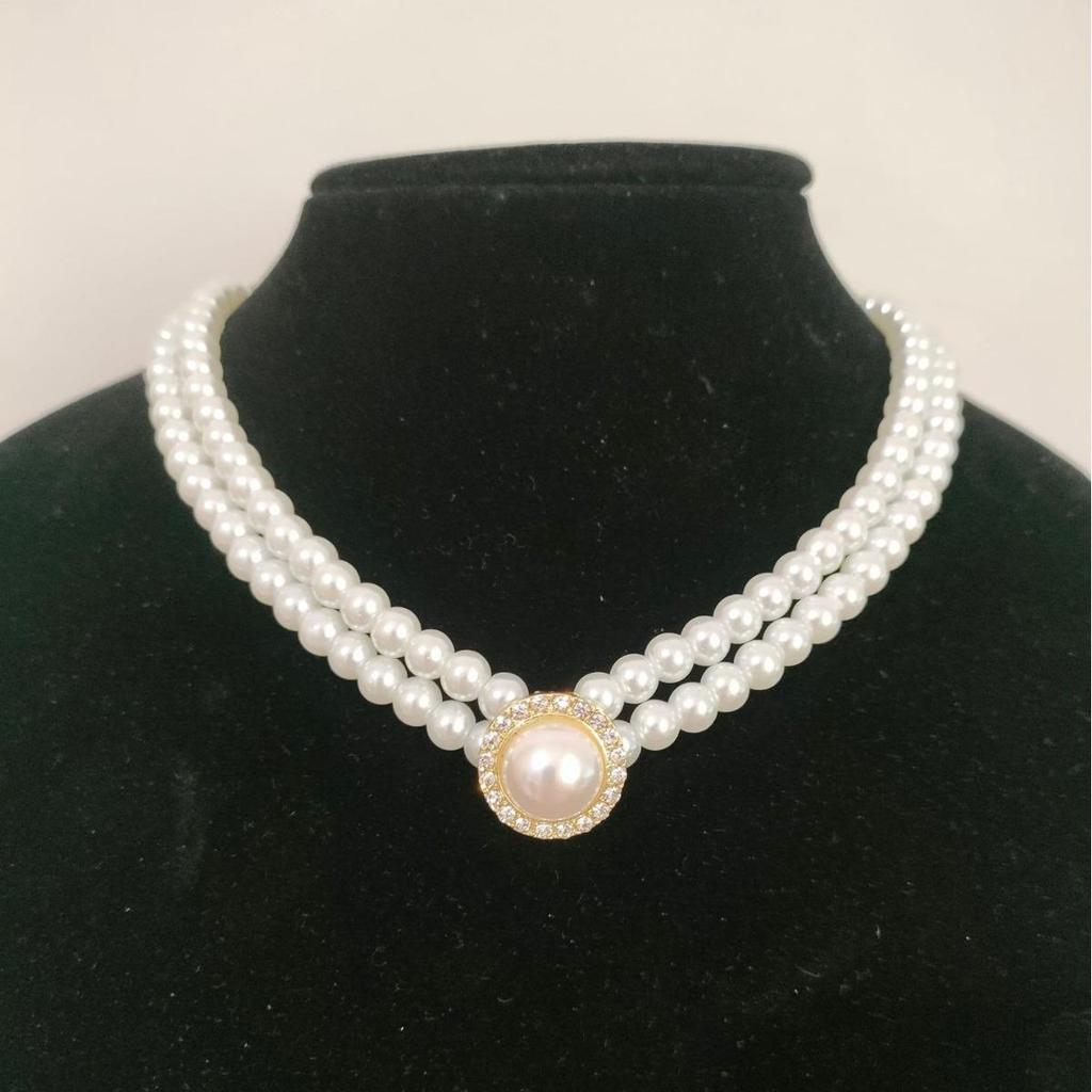 Элегантное ретро жемчужное ожерелье на ключицу - Универсальный французский летний аксессуар для женщин