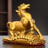 Медные ornaments Счастливая Лошадь К Успеху Бегущая Лошадь Декор для Дома Кабинета Рабочего Стола