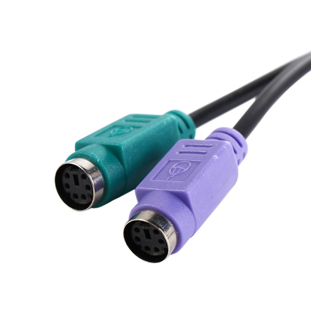 Линейный разъем 6-контактный PS2 адаптер-конвертер кабель USB-штекер на 6-контактный гнездовой USB-кабель PS2