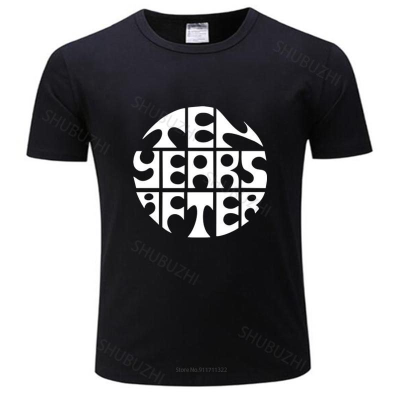 Tshirt men cotton tops Ten Years After English Rock Band Legend Men'S Black T-Shirt tee-shirt m