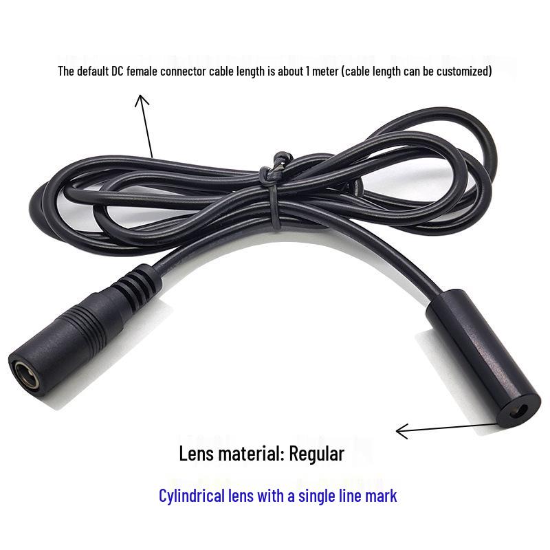 10X30mm 650nm 10mW Fixed Focus Red Laser Line Module with DC Interface