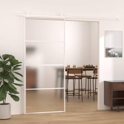 Vidaxl Раздвижная дверь, Стекло ESG и Алюминий, 90x205 см, Белая