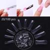 20/100 Pcs Quick Building Mold Tips Nail Forms Finger Extension Nail Art UV Builder Extension Nail Extension Tips